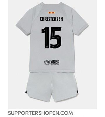 Barcelona Andreas Christensen #15 Tredje tröja Barn 2022-23 Kortärmad (+ korta byxor)